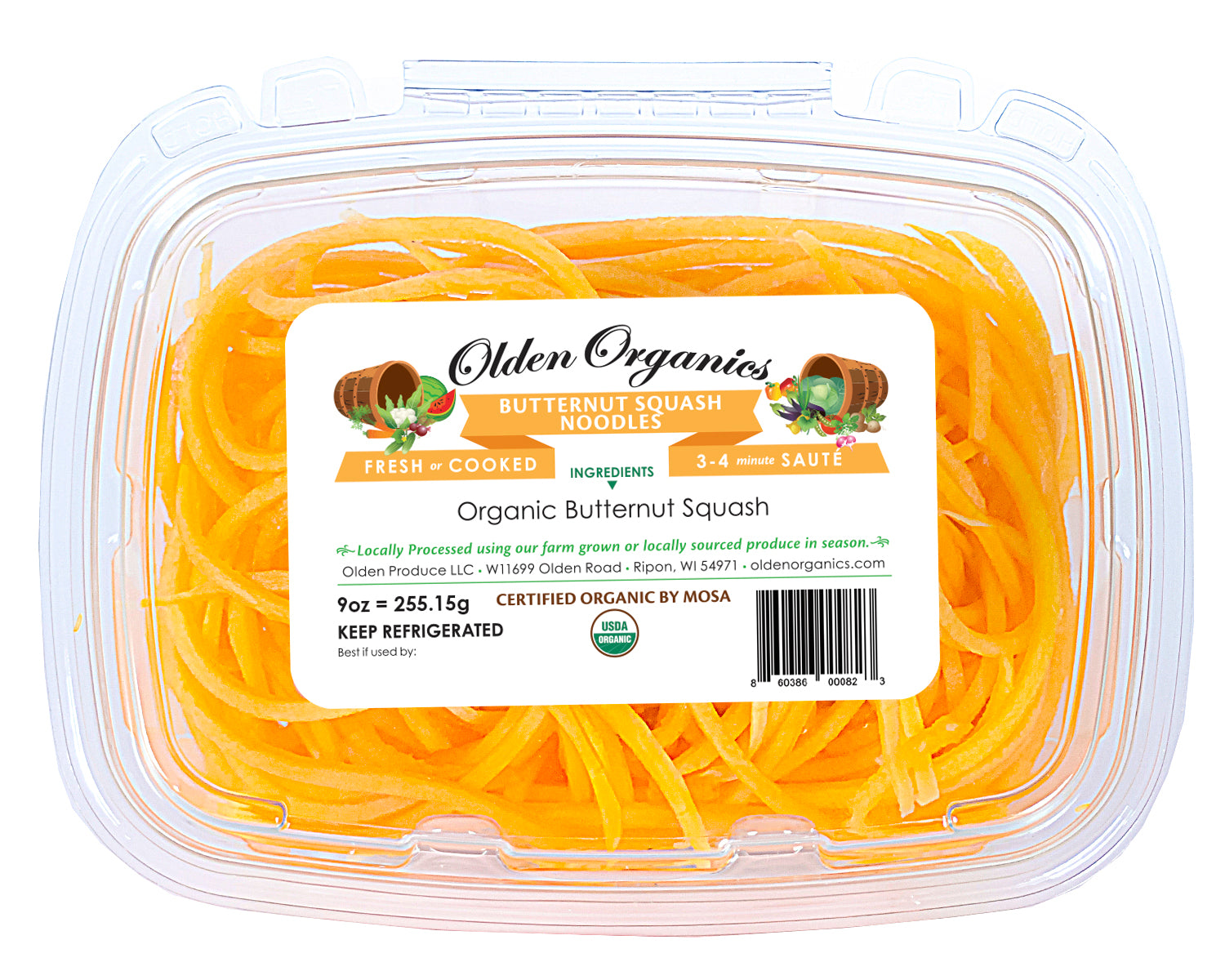 Olden Organics Butternut Squash Noodles Organic - 9oz