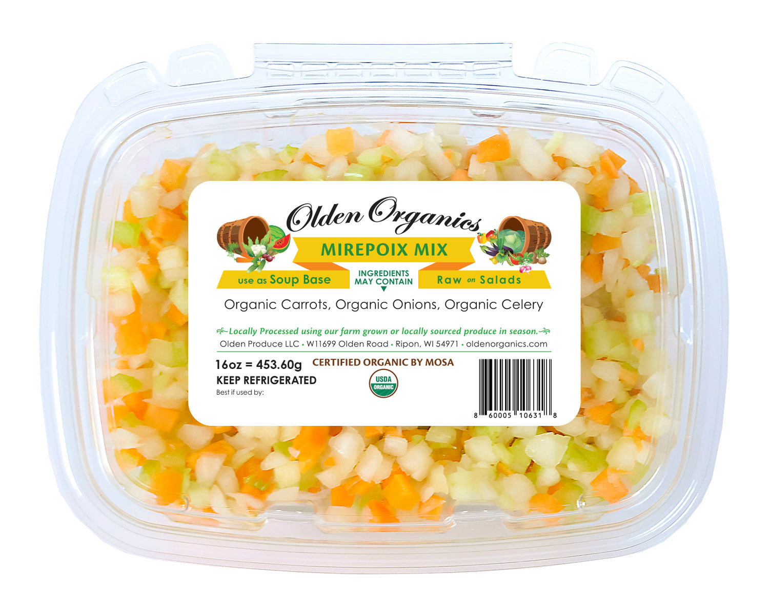 Olden Organics Mirepoix Mix - 16 oz