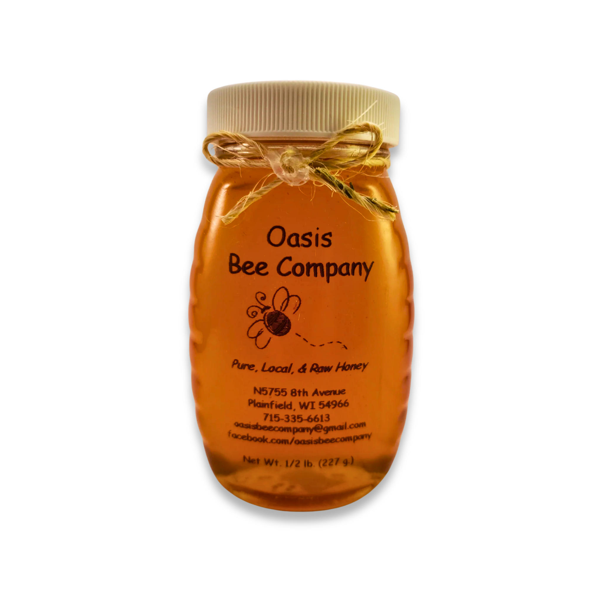 Oasis Bee Co Raw Honey 1/2 pound
