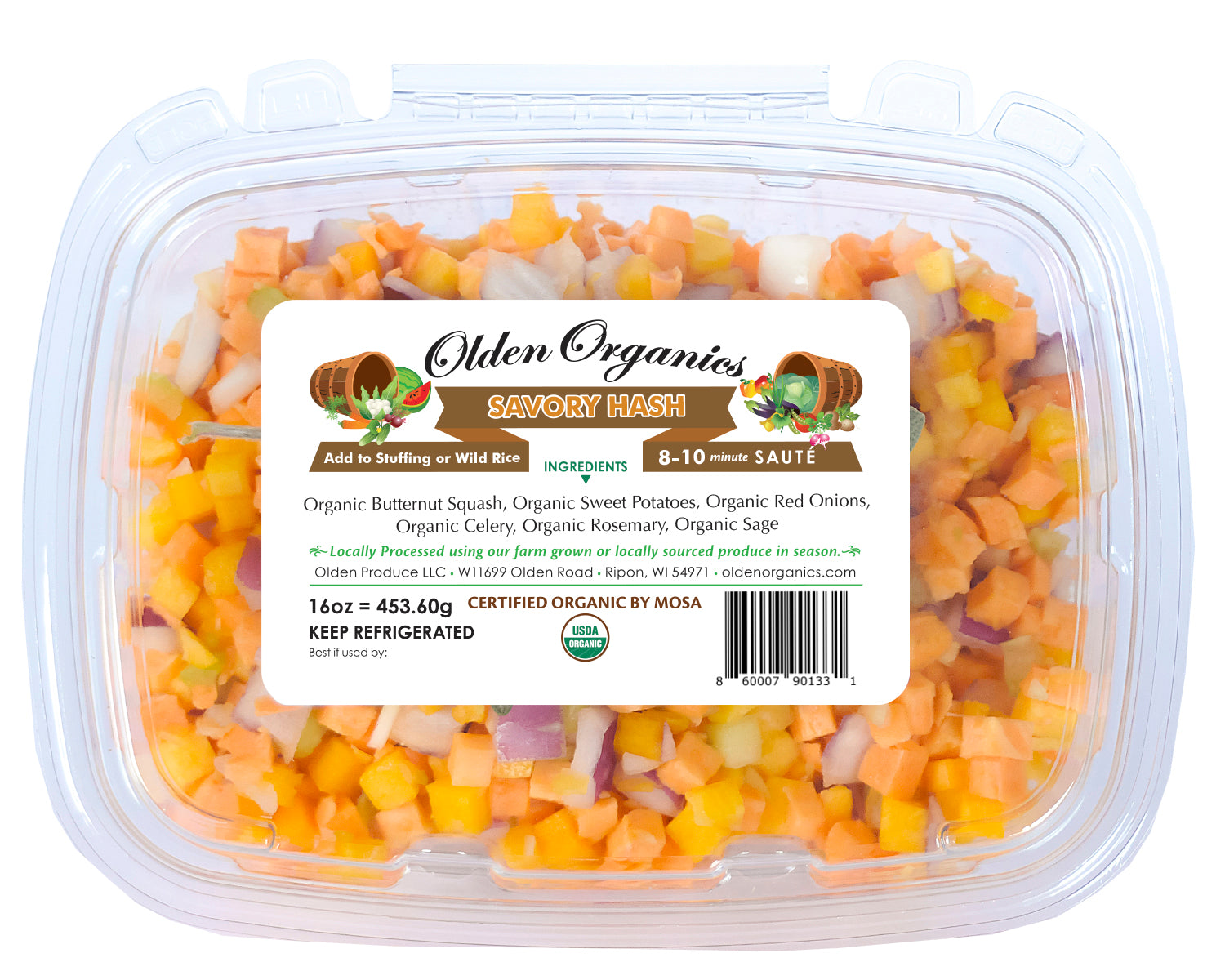 Olden Organics Savory Hash - 16 oz