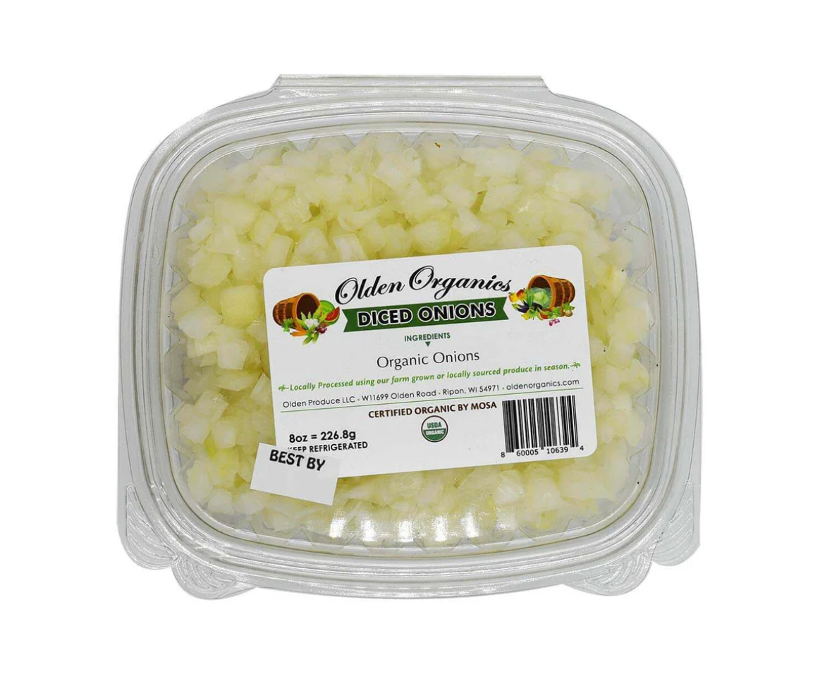 Olden Organics Diced Onions 8oz