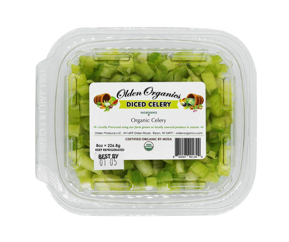 Olden Organics Diced Celery 8oz