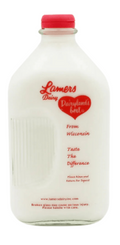 Lamers Whole Milk 1/2 Gal - glass bottle