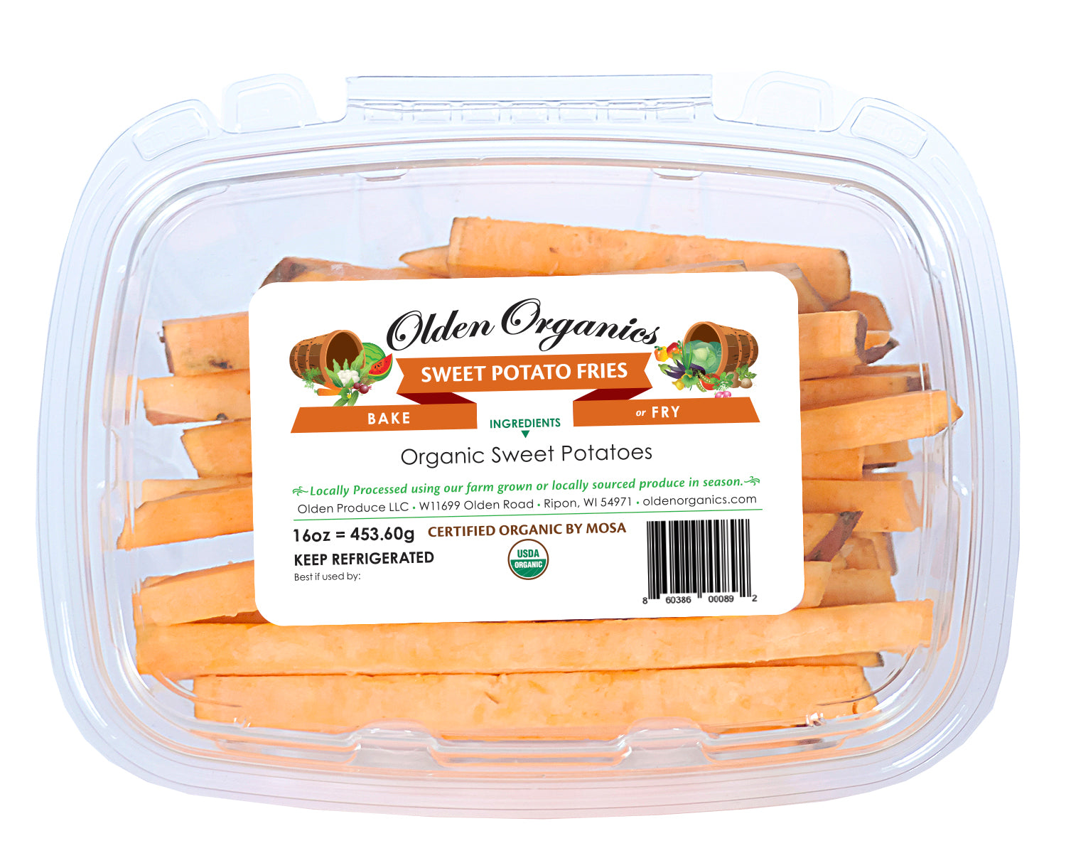Olden Organics Sweet Potato Fries - 16 oz