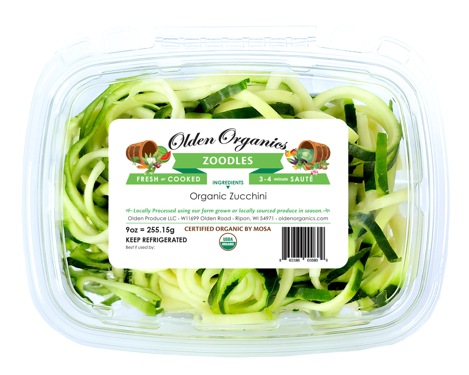 Olden Organics Zucchini Noodles - 9 oz