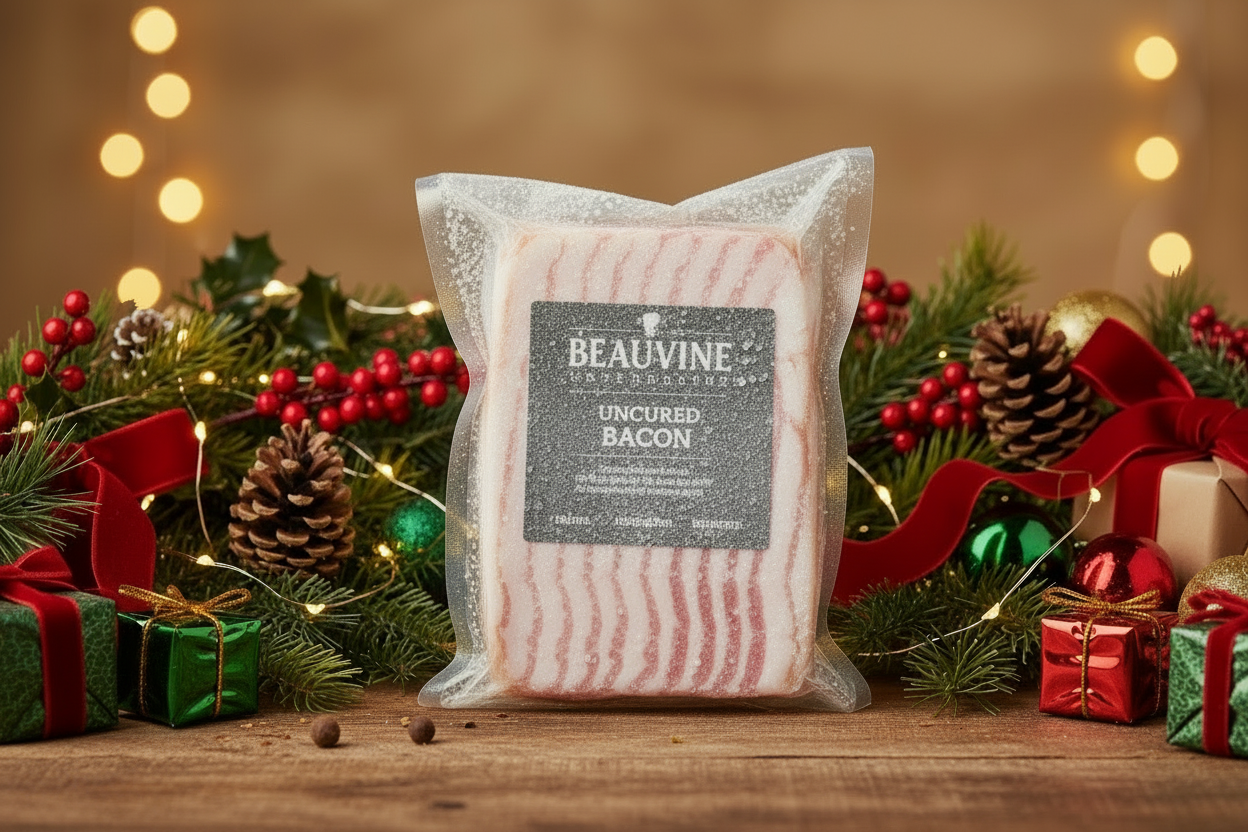 looks good. Can you make the bacon less frosty