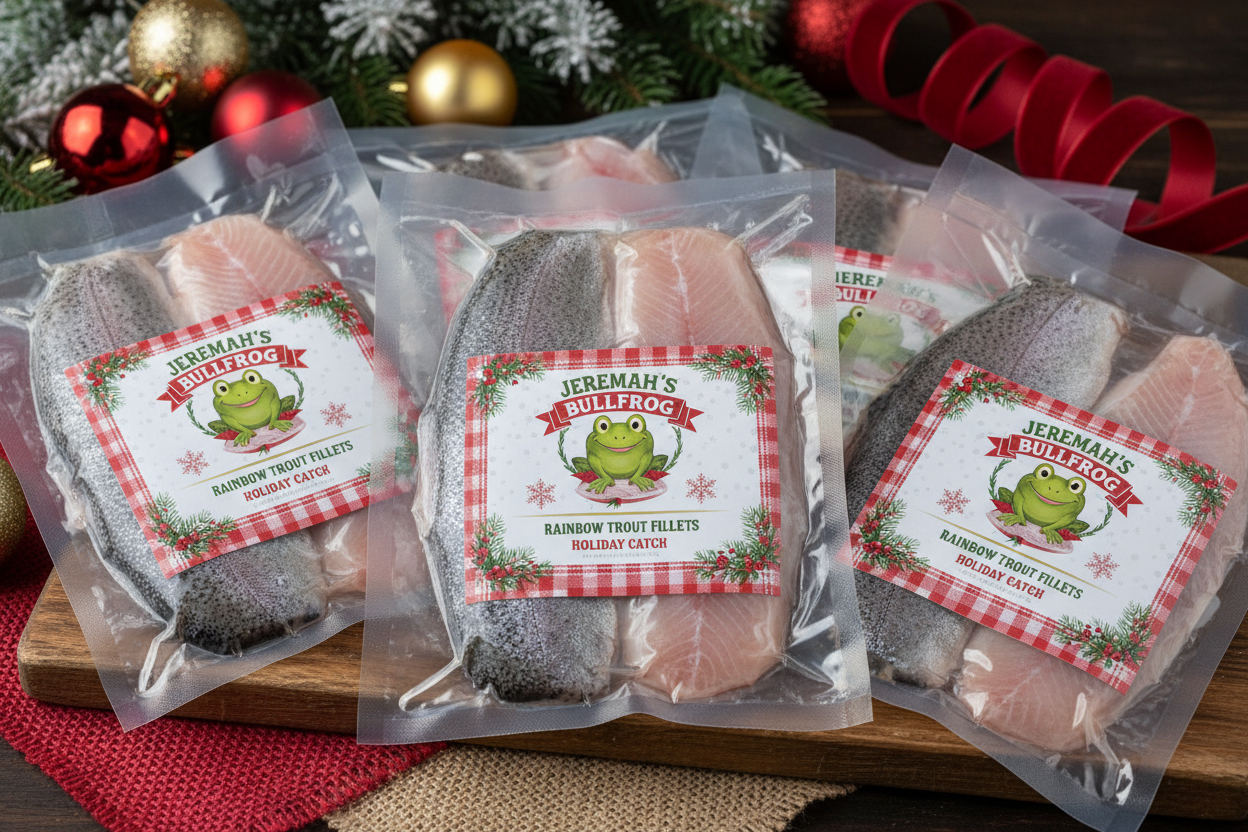 No! Processed in packets of fillets