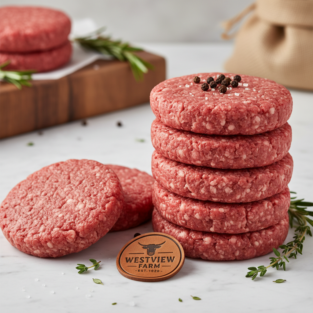 WGBC Beef Patties 30 lbs. (120 Patties) or 40 lb (160 patties)